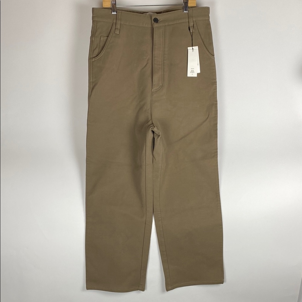 NWT AMI Paris Alex Fit Pants Low Rise Wide Leg Low Crotch Button Fly Men’s SZ 34